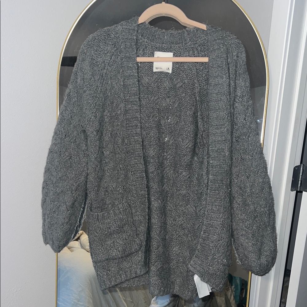 Abercrombie & Fitch Charcoal Cardigan